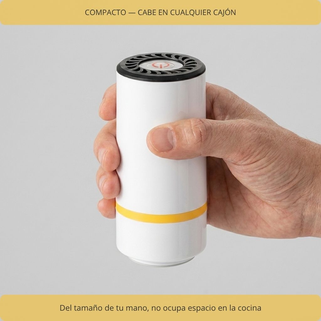 Rechargeable vacuum sealer with 10 bags